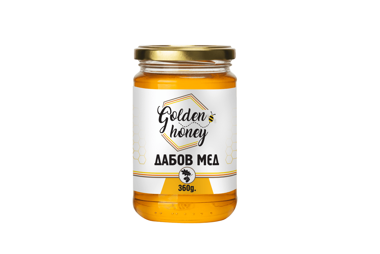 GOLDEN HONEY Дабов Мед 360г - My Store